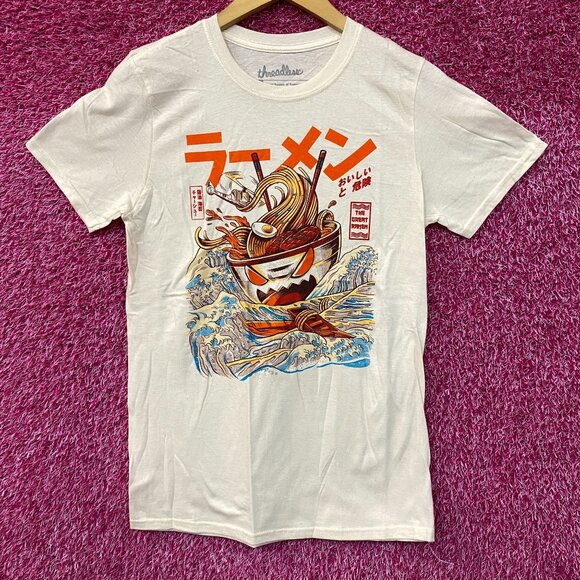 The Great Ramen Kaiju Monster Beige Tshirt size Small - Picture 1 of 4